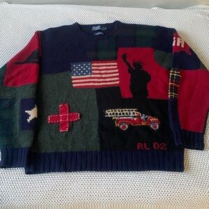 2002 Ralph Lauren 9/11 tribute sweater